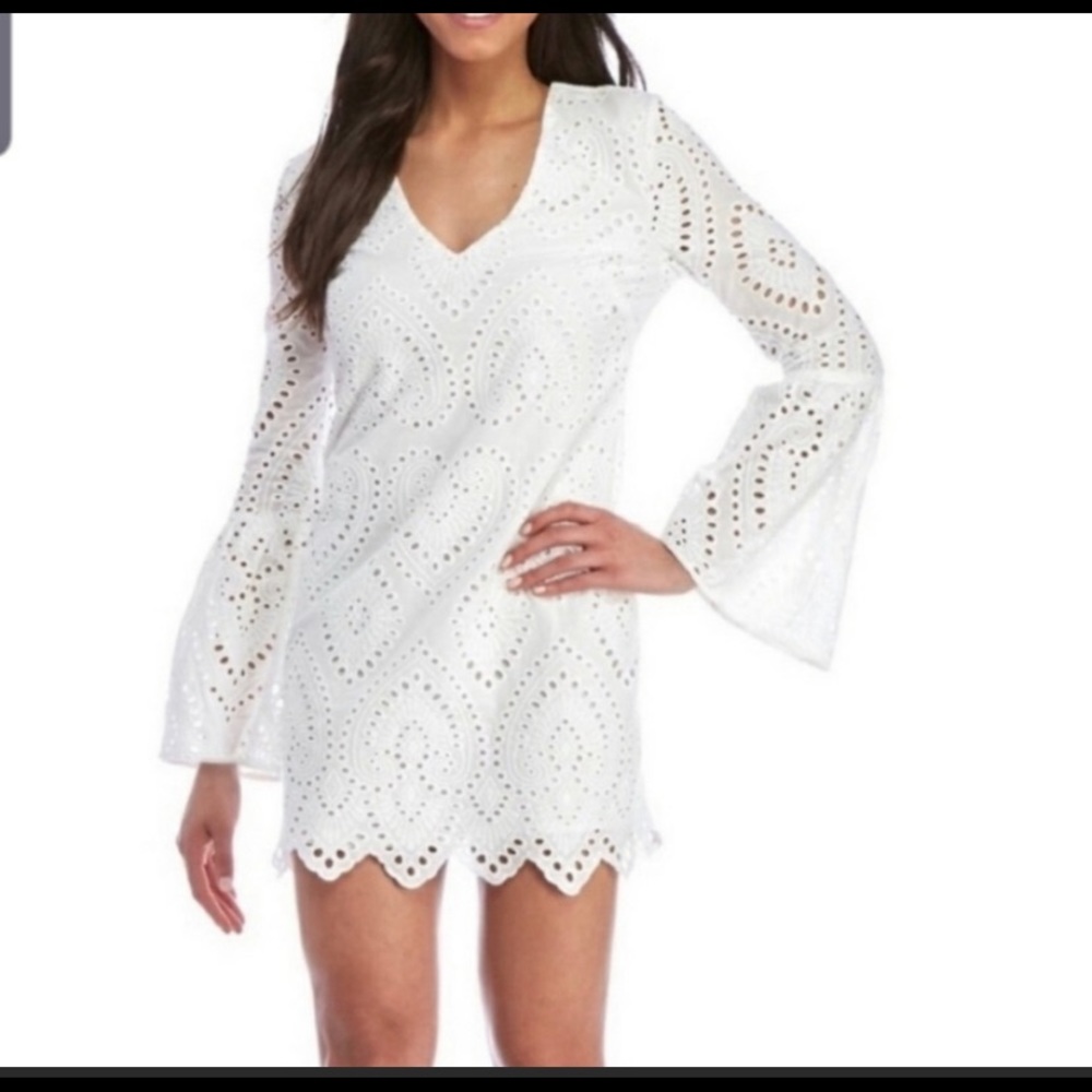 NWT WAYF White Eyelet Dress